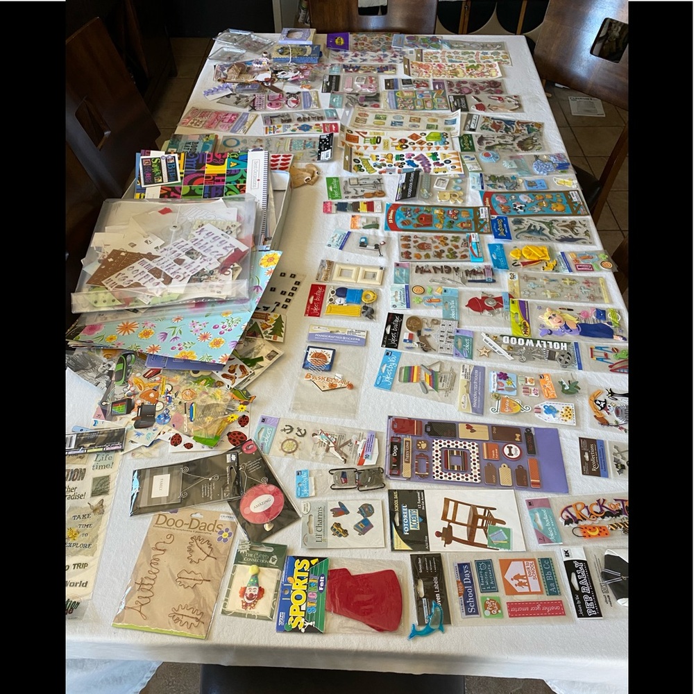 Stickers, embellishments, paper and more.